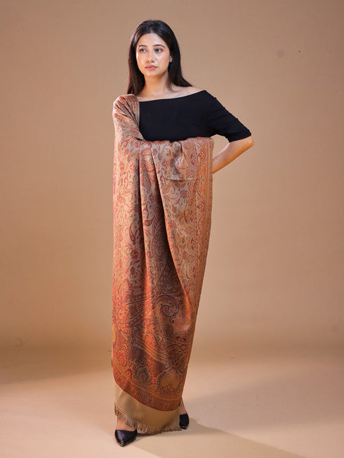 Women's Jamawar Wool Shawl